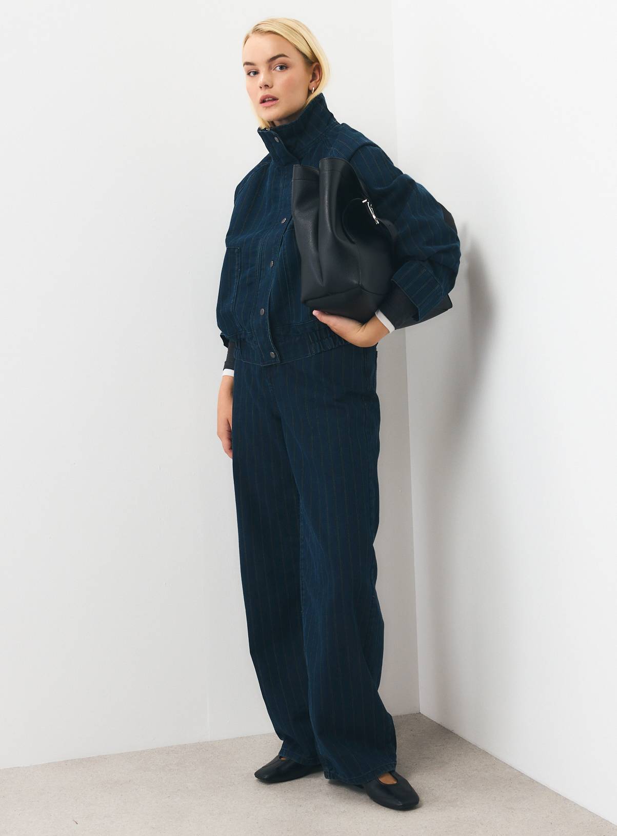 Dark Denim Baggy Wide Leg Co-ord Jeans 16L - Image 2